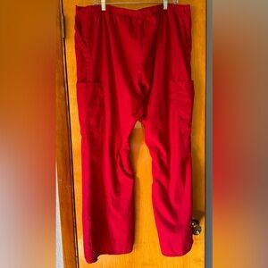 Scrubstar Unisex Vibrant Red Cargo Scrub Pants